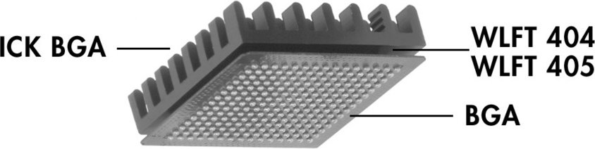 Fischer Elektronik Kühlkörper ICK BGA 14 x 14 für Ball Grid Array