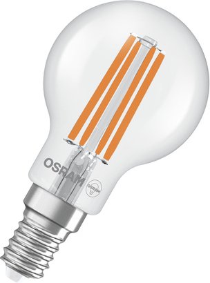Osram LED Classic P 40, Filament, EEK A, 2,2 W, 470 lm, E14, warmweiß, klar