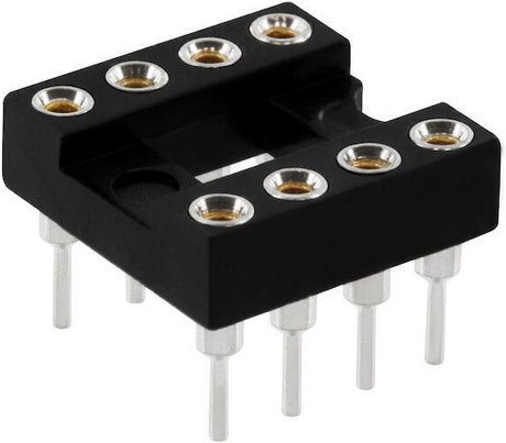 econ connect Präzisions-IC-Fassung PZ8AW, 8-polig, Rasterbreite 7,62 mm