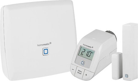 Homematic IP Smart Home Set Heizen mit CCU3, Heizkörperthermostat und Fenster- und Türkontakt