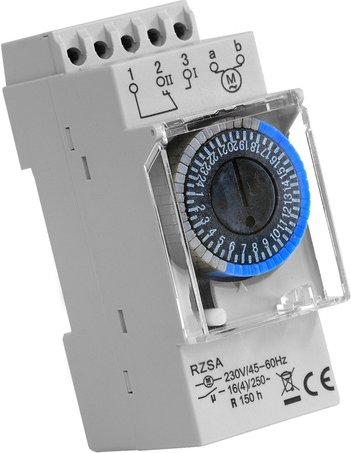 Thumbnail - RELTECH Zeitschaltuhr RZSA3, 24 V-, DIN-Schiene, Analog