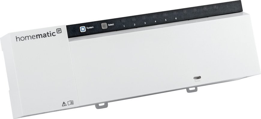 Homematic IP Wired Smart Home Fußbodenheizungscontroller – 6 Kanäle, 24 V, HmIPW-FAL24-C6