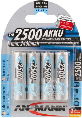 Thumbnail - Ansmann maxE plus NiMH-Akku Mignon 2500 mAh