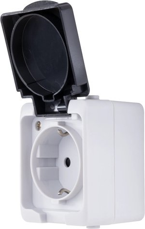 REV Ritter AquaMini AP/FR Steckdose, IP54, grau