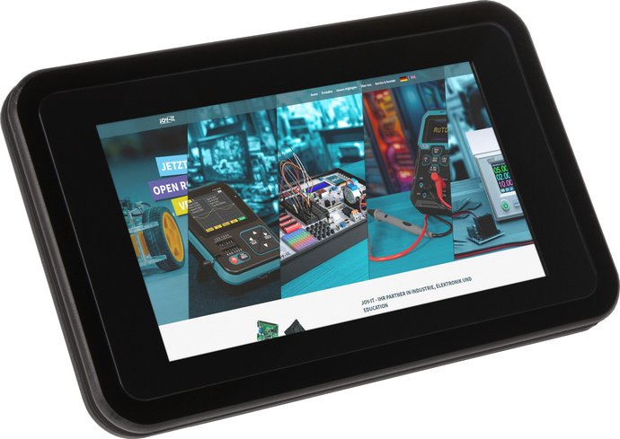 Joy-IT Gehäuse für 7" Touchscreen Display für Raspberry Pi 5, schwarz
