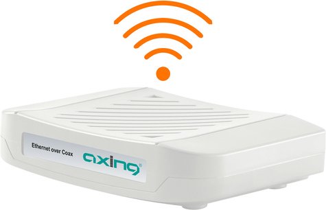 Axing Ethernet-over-Coax Netzwerk-Adapter EoC 2-32, bis 1800 MBit/s, LAN-/WLAN-Verteilung Koaxkabel