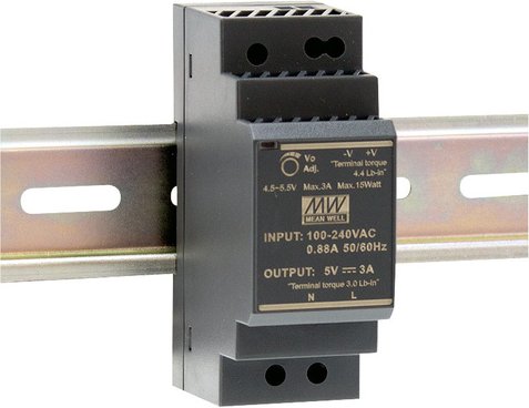 Mean Well Hutschienennetzteil 96 HDR-30-24 24 V, 1,5 A, 36 W, für Smart Home und Haussteuerung