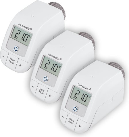 Homematic IP Smart Home 3er-Set Heizkörperthermostat – basic, HmIP-eTRV-B-2