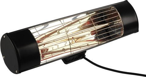 ELV 2000-W-Infrarot-Heizstrahler IH2000E, schwarz, für den Außenbereich, Wirkbereich bis 12 m²