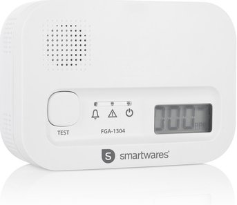 Smartwares Kohlenmonoxid-Warnmelder / CO-Melder FGA-13041, mit Display, Batteriebetrieb
