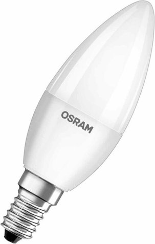 OSRAM LED STAR 4,9-W-LED-Kerzenlampe E14, neutralweiß, matt