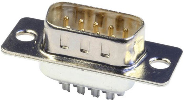 econ connect Sub-D-Stiftleiste ST9LK/V, 9-polig, Lötanschluss