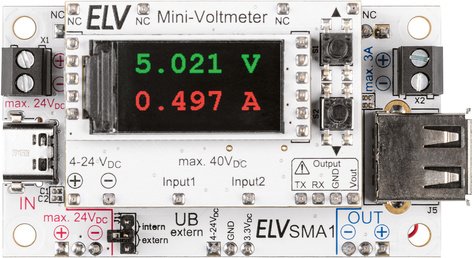 ELV Bausatz Strommessadapter SMA1 für ELV Mini-Voltmeter für Steckboards