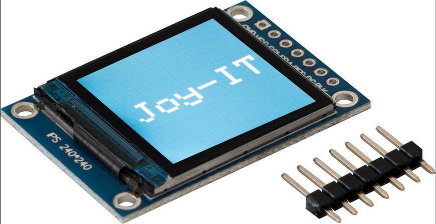 Joy-IT 3,3-cm-(1,3")-HD-IPS-TFT-Farbdisplay, 240x240 Pixel, SPI