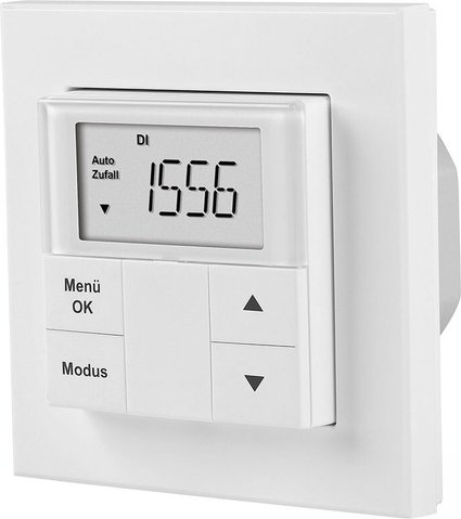 ELV RZA200 Rollladen-Zeitschaltuhr mit Astrofunktion, integrierbar in 55er-Rahmen