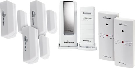 Mobile Alerts Sicherheits-Set 1x Gateway, 1x Temperatursensor, 3x Fensterkontakt, 2x Alarmgeber