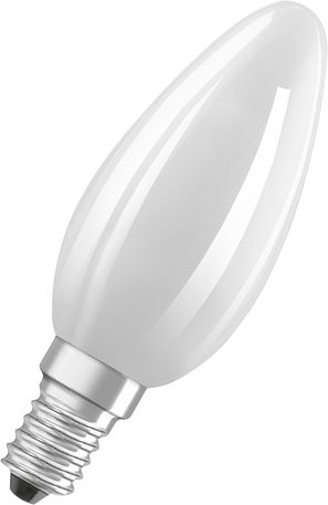 OSRAM Hocheffiziente 2,9-W-LED-Kerzenlampe SUPERSTAR+, E14, 470 lm, WW, 162 lm/W, FR, EEK C, dimmbar