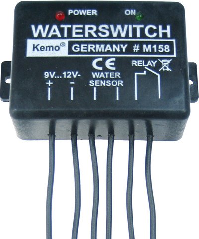 Kemo M158 9- bis 12-V-Wassermelder