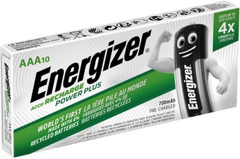 Energizer PowerPlus NiMH-Akku Micro, 700 mAh, 10er Pack