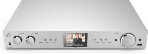 Thumbnail - Hama Radio-Hi-Fi-Tuner DIT2105SBTX, DAB+/UKW/Internetradio, Bluetooth RX/TX, Spotify, silber