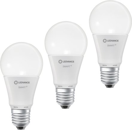 LEDVANCE 3er-Set SMART+ WiFi 9-W-LED-Lampe A60, E27, 806 lm, Tunable White, dimmbar, Alexa, App