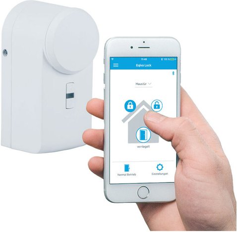Eqiva BLUETOOTH® Smart Türschlossantrieb mit App-Steuerung, Key-BLE