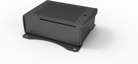 Joy-IT Aluminium Gehäuse für Raspberry Pi 4 inkl. Wandhalterung