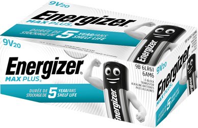 Energizer Alkaline-Batterien Max Plus E-Block (9V) 20er Pack