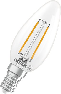 Osram LED Superstar Classic B 25 Filament, 1,8 W, 250 lm, E14, dimmbar, warmweiß, klar