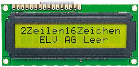 Thumbnail - STN-LCD-Anzeigemodul, 2 x 16 Zeichen