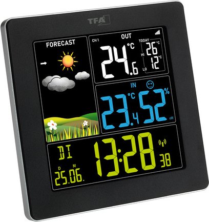 TFA Dostmann Funk-Wetterstation mit Farbdisplay SUN 2