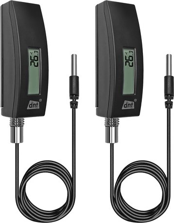 dnt 2er-Set Funk-Wassertemperatursensor für WLAN-Wetterstation WeatherScreen PRO, DNT000021