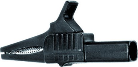 Thumbnail - Sicherheits-Krokodilklemme XKK-1001, schwarz, 4 mm