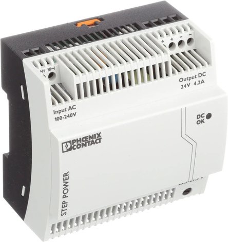 PHOENIX CONTACT 24-V-DC-Hutschienennetzteil STEP-PS/1AC/24DC/4.2, 4,2 A, 1-phasig