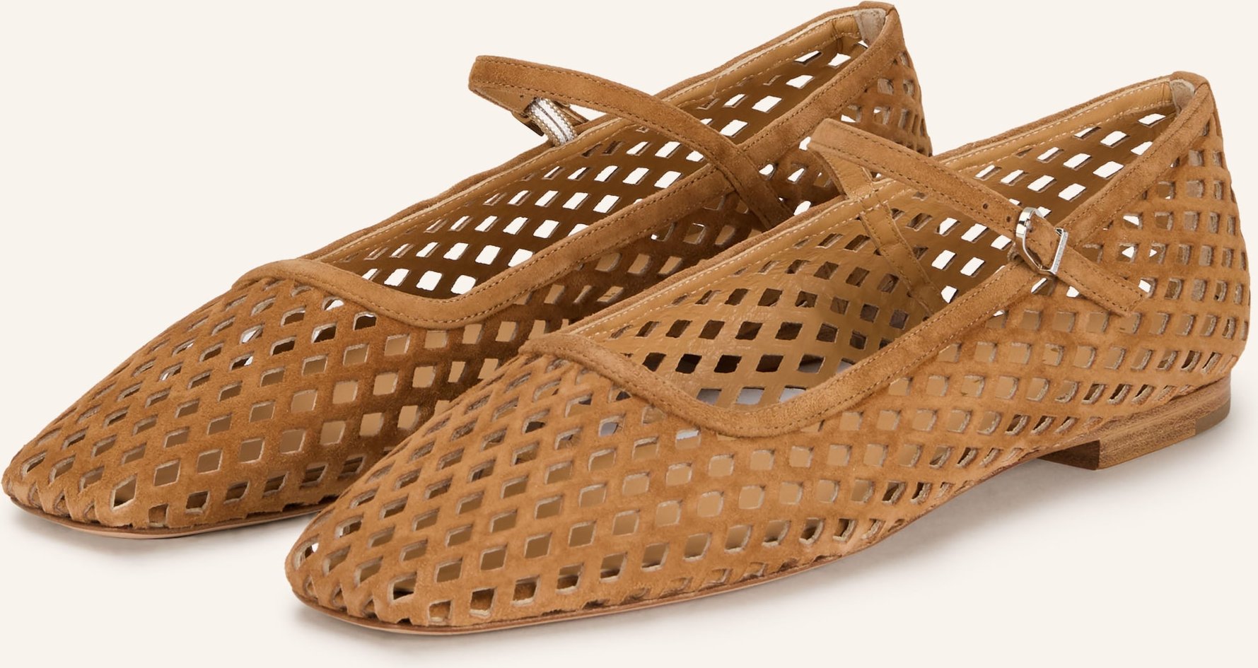 Unützer Mary-Jane-Ballerinas braun