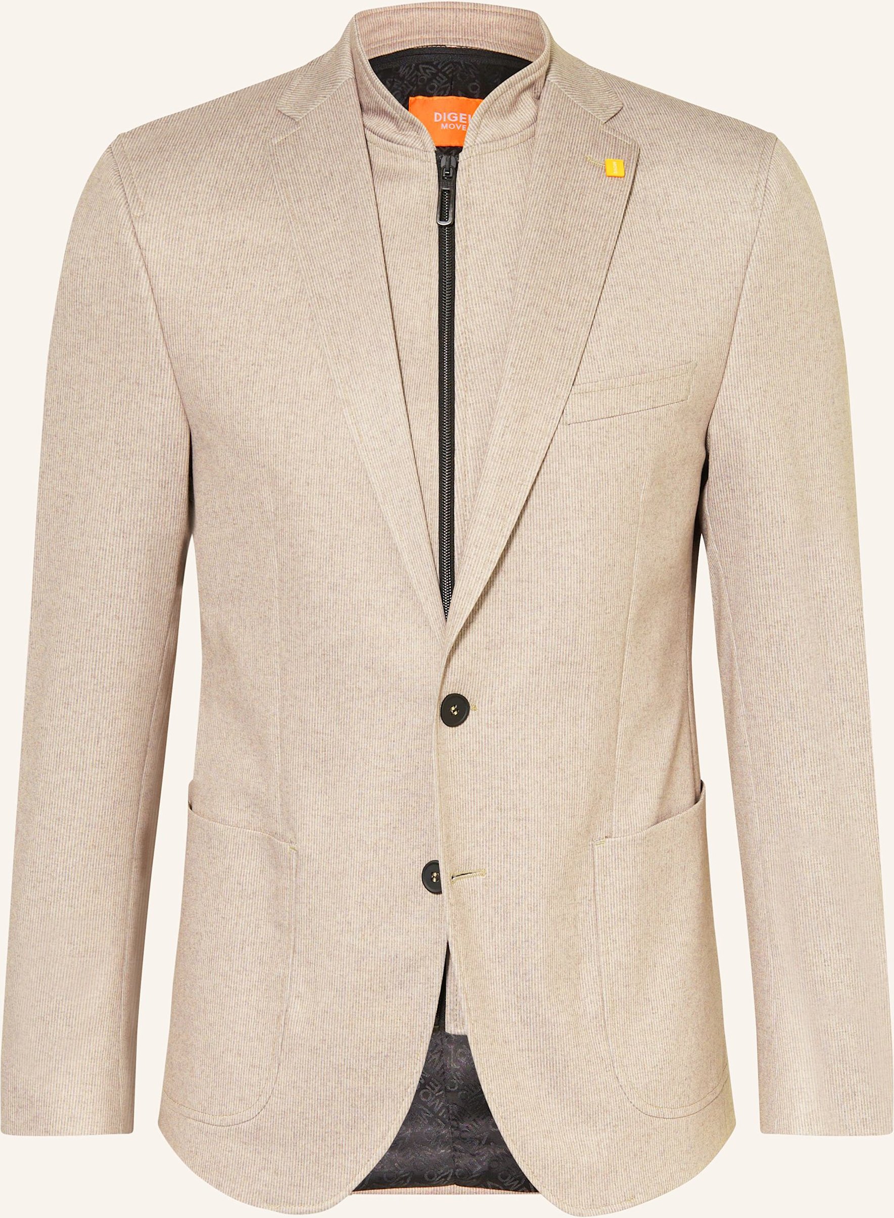 Digel Move Jerseysakko Adamo Slim Fit Mit Herausnehmbarer Blende beige