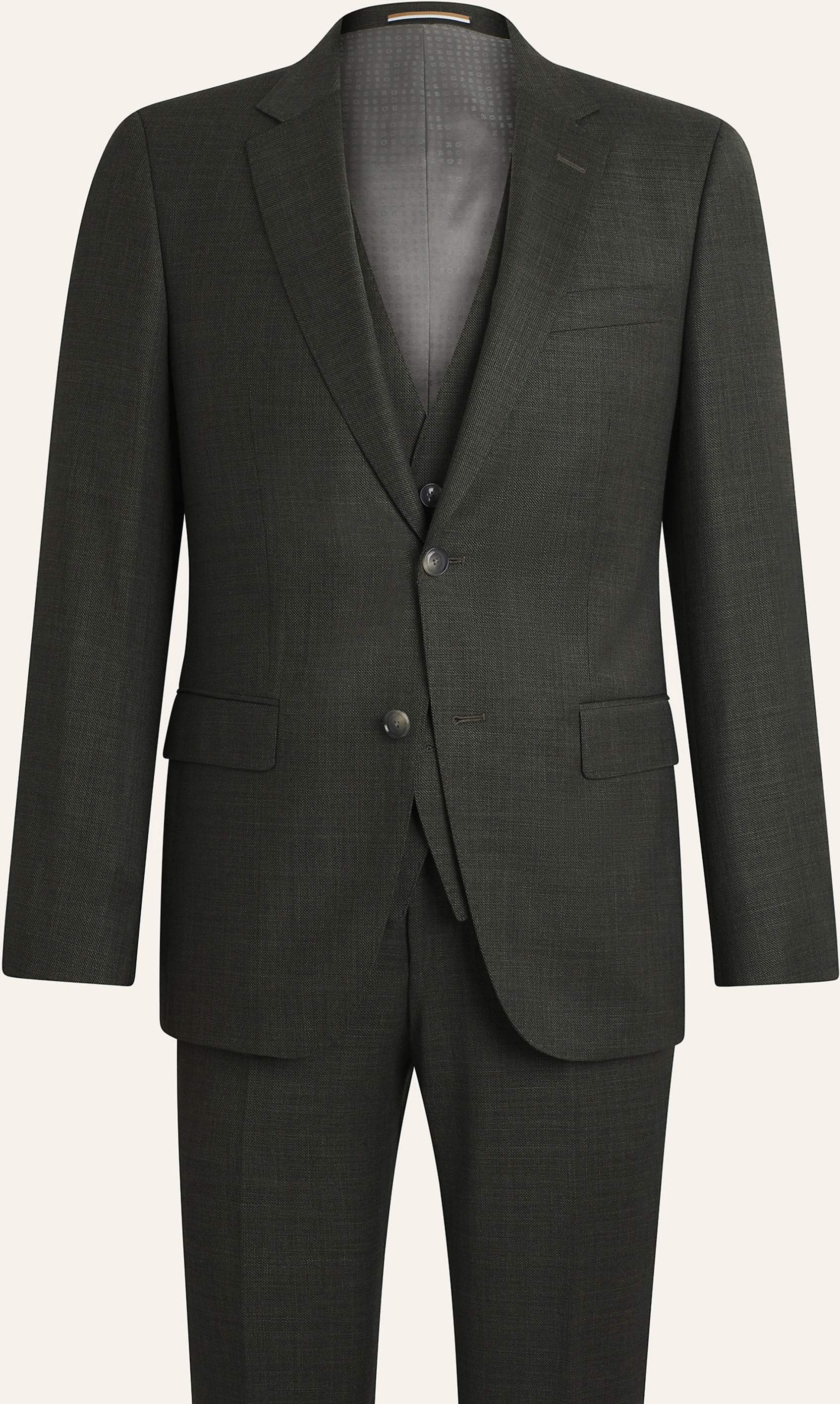 Boss Business Anzug H-Huge-3pcs-253 Slim Fit braun