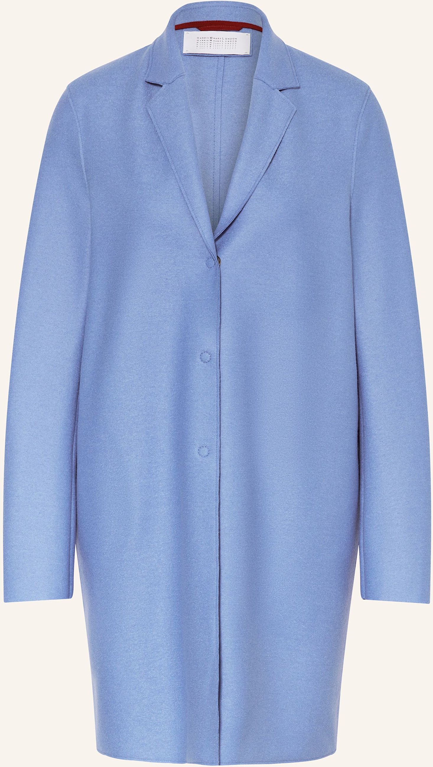 Harris Wharf London Wollmantel blau