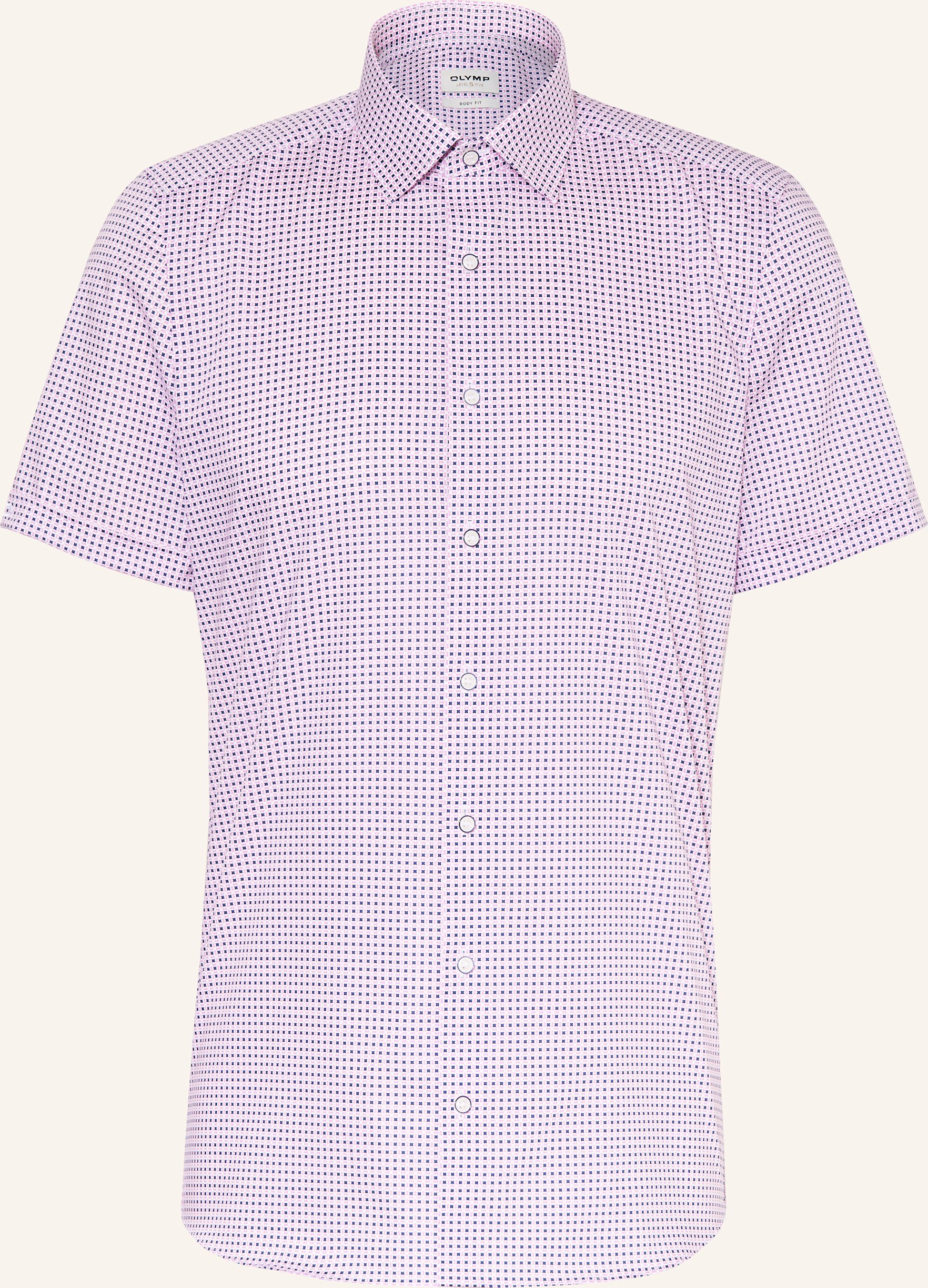 Thumbnail - Olymp Kurzarm-Hemd Level Five Body Fit pink