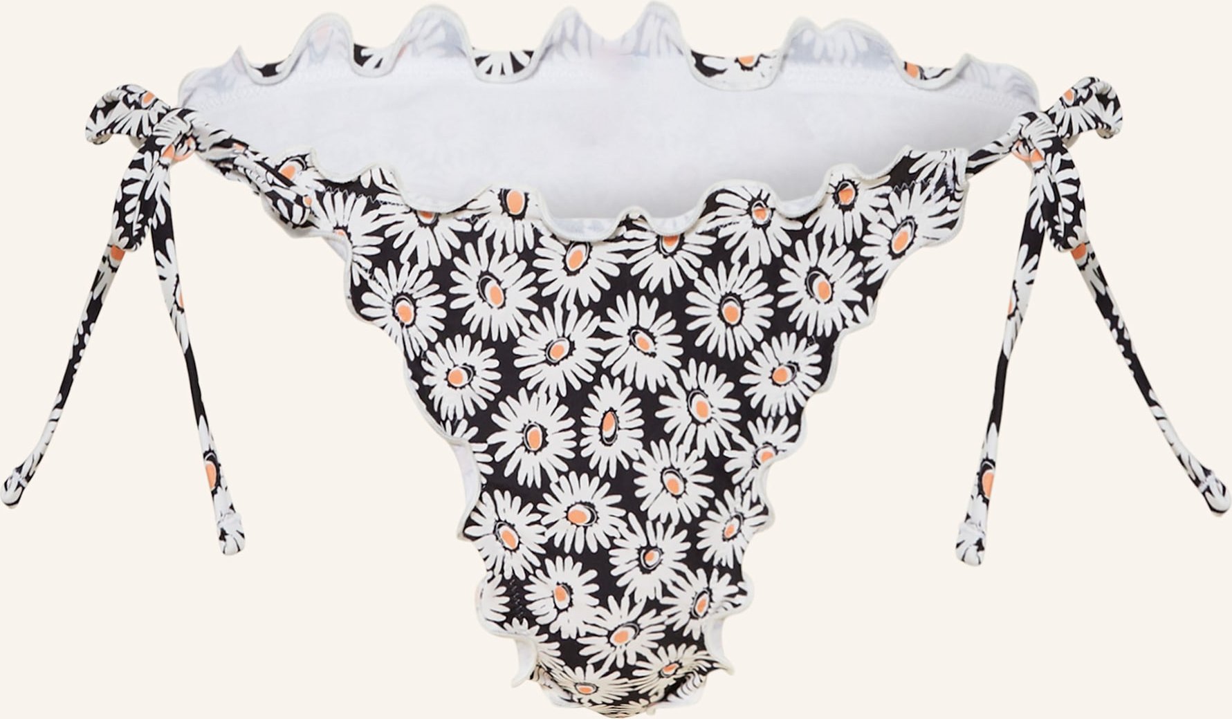 Hugo Brazilian-Bikini-Hose Ruffle schwarz