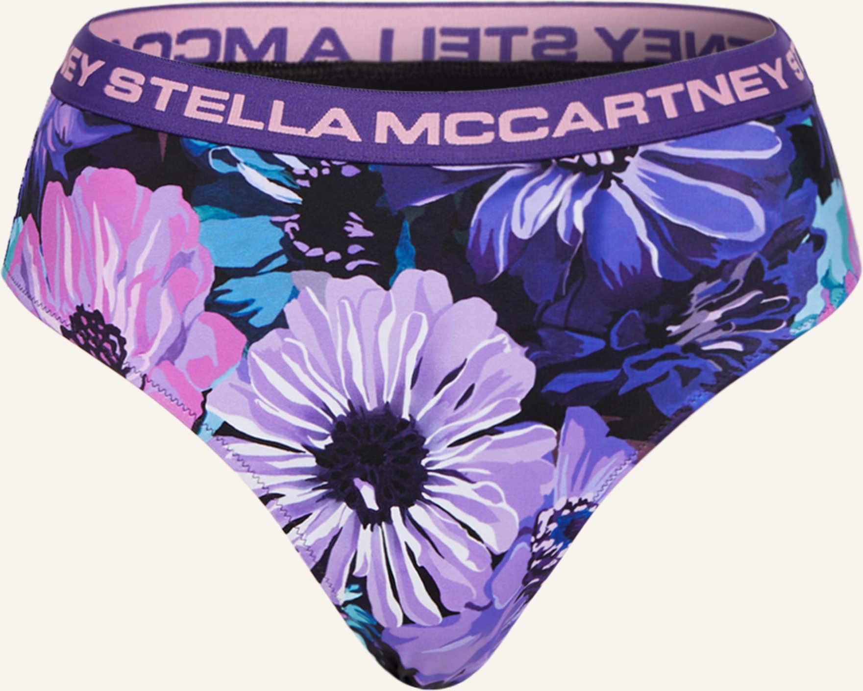 Stella Mccartney Swimwear High-Waist-Bikini-Hose lila