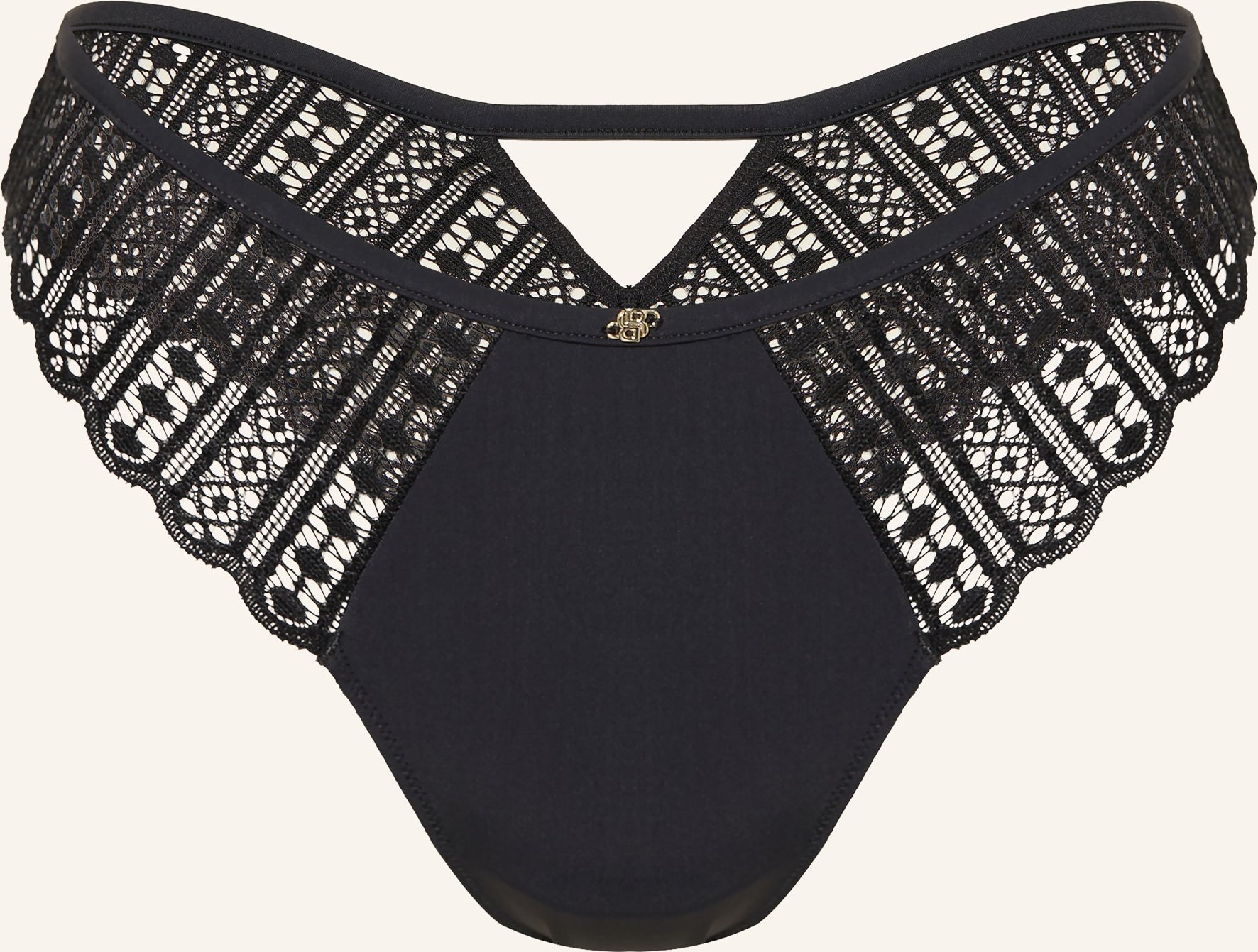 Boss String Guipure Mit Cut-Out schwarz