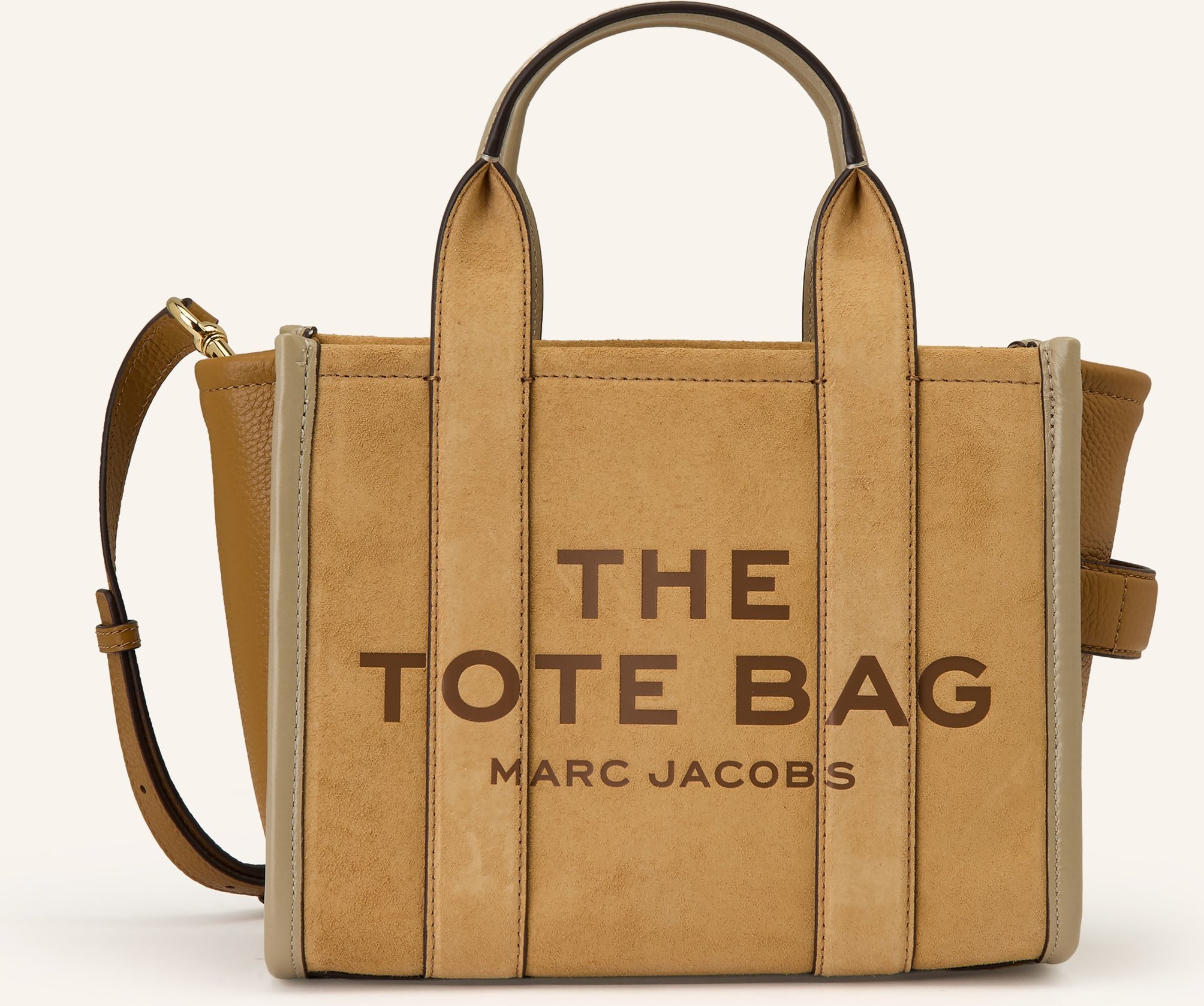 Marc Jacobs Shopper The Suede Small Tote Bag beige
