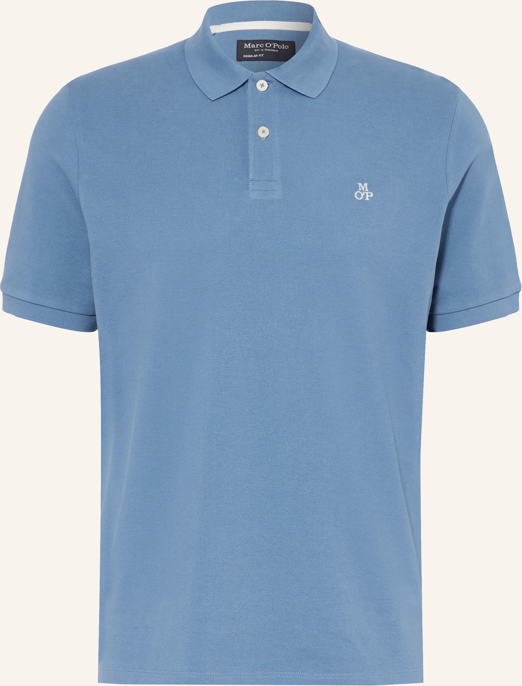 Thumbnail - Marc O'polo Piqué-Poloshirt Regular Fit blau