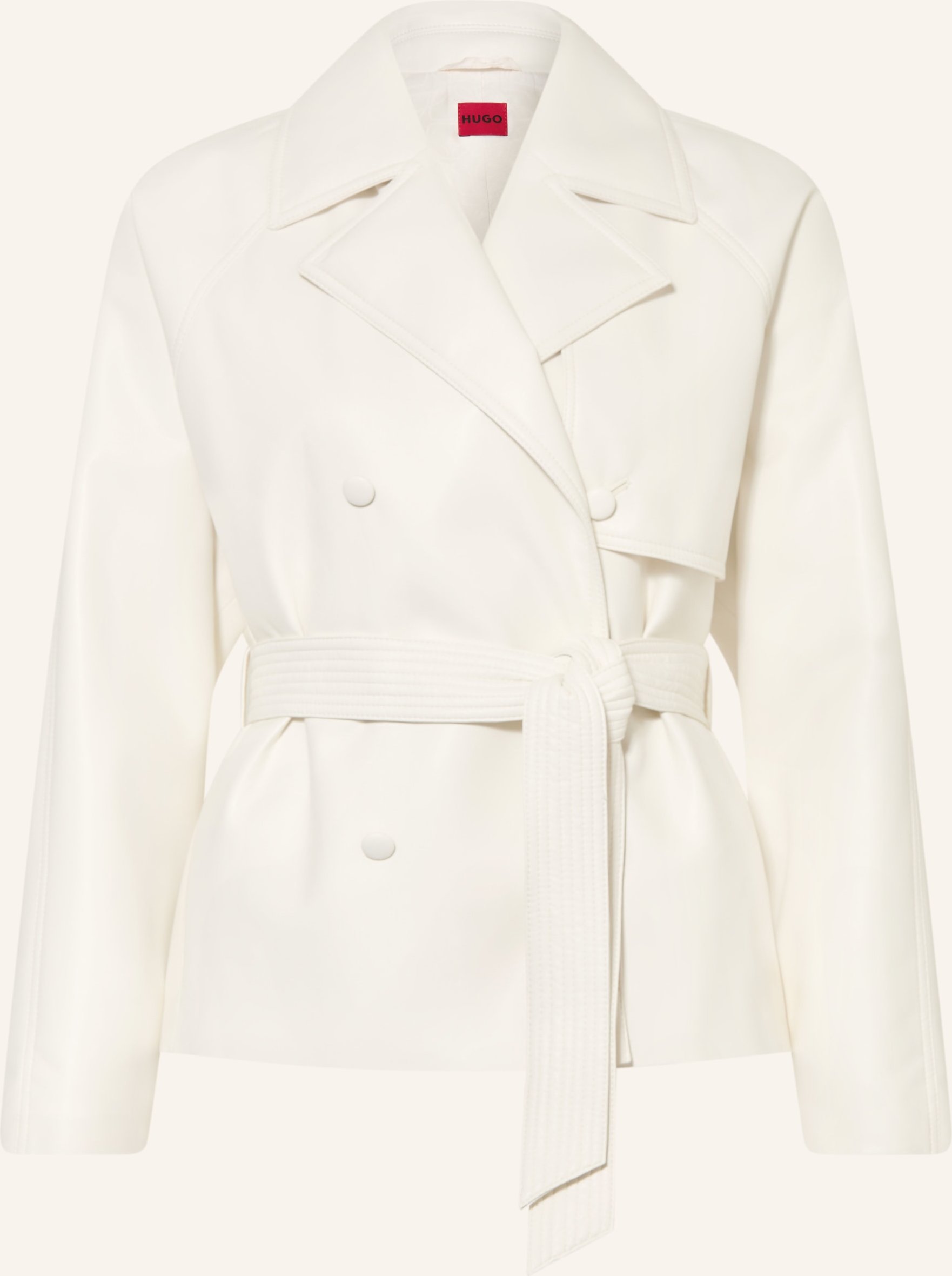 Hugo Jacke Aisandi In Lederoptik weiss