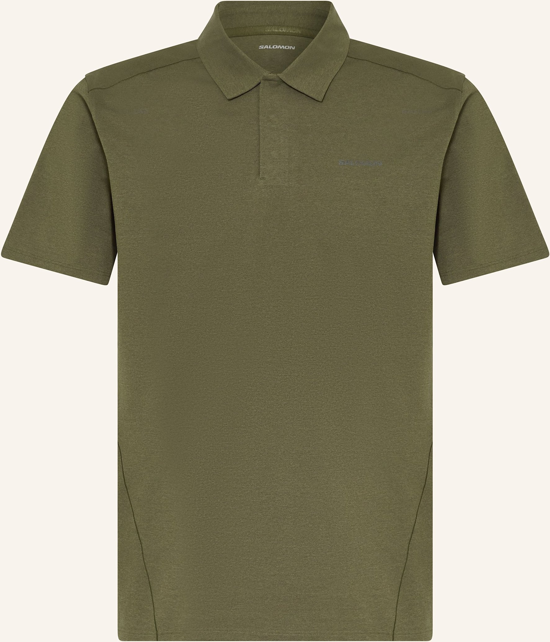 Salomon Funktions-Poloshirt Trackline gruen