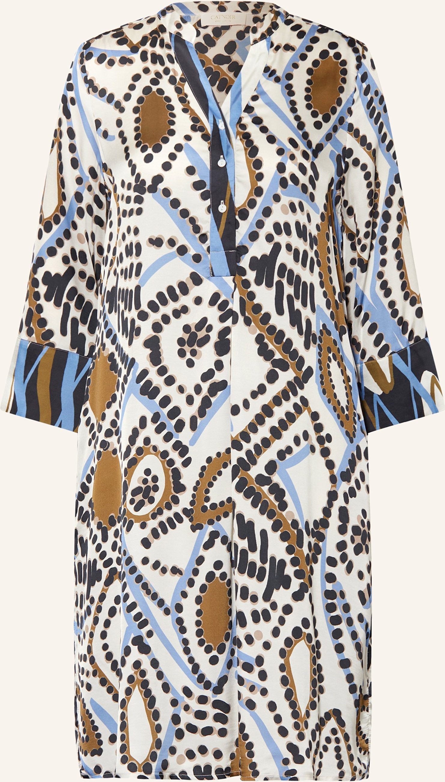 Catnoir Satinkleid Mit 3/4-Arm blau