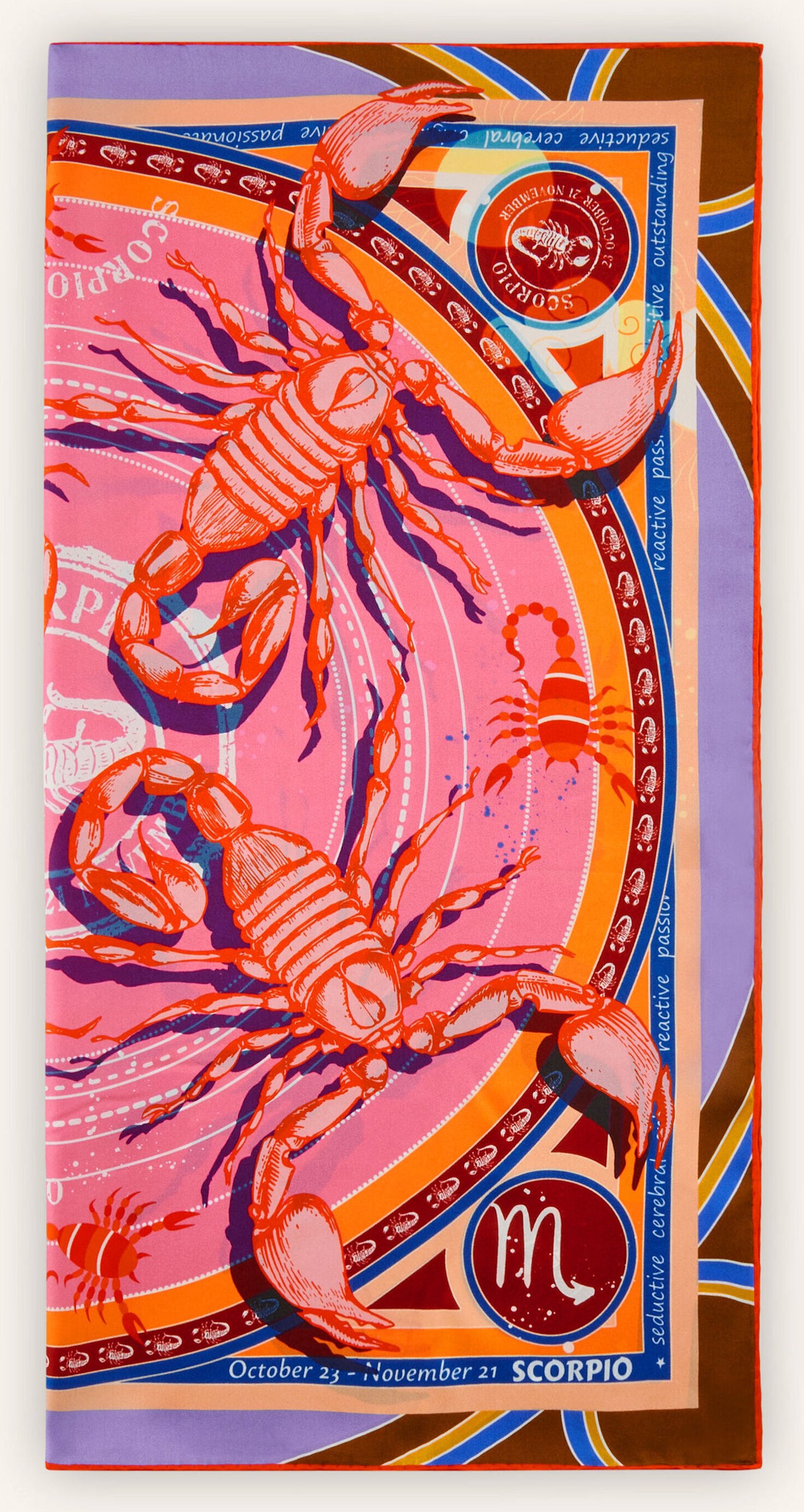 Thumbnail - Codello Tuch Sternzeichen Skorpion rosa