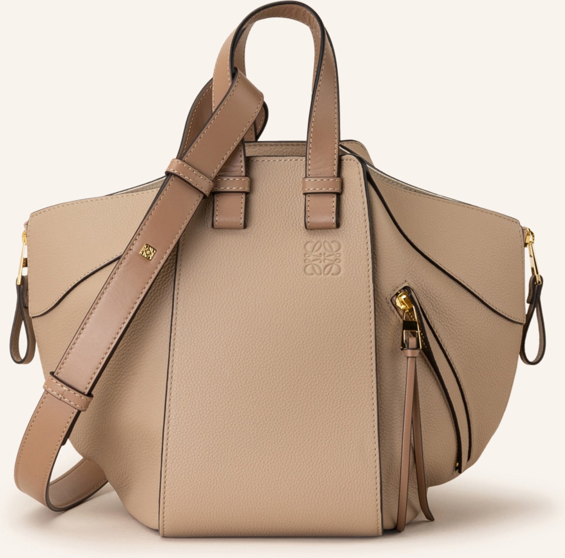 Thumbnail - Loewe Handtasche Hammock Small beige