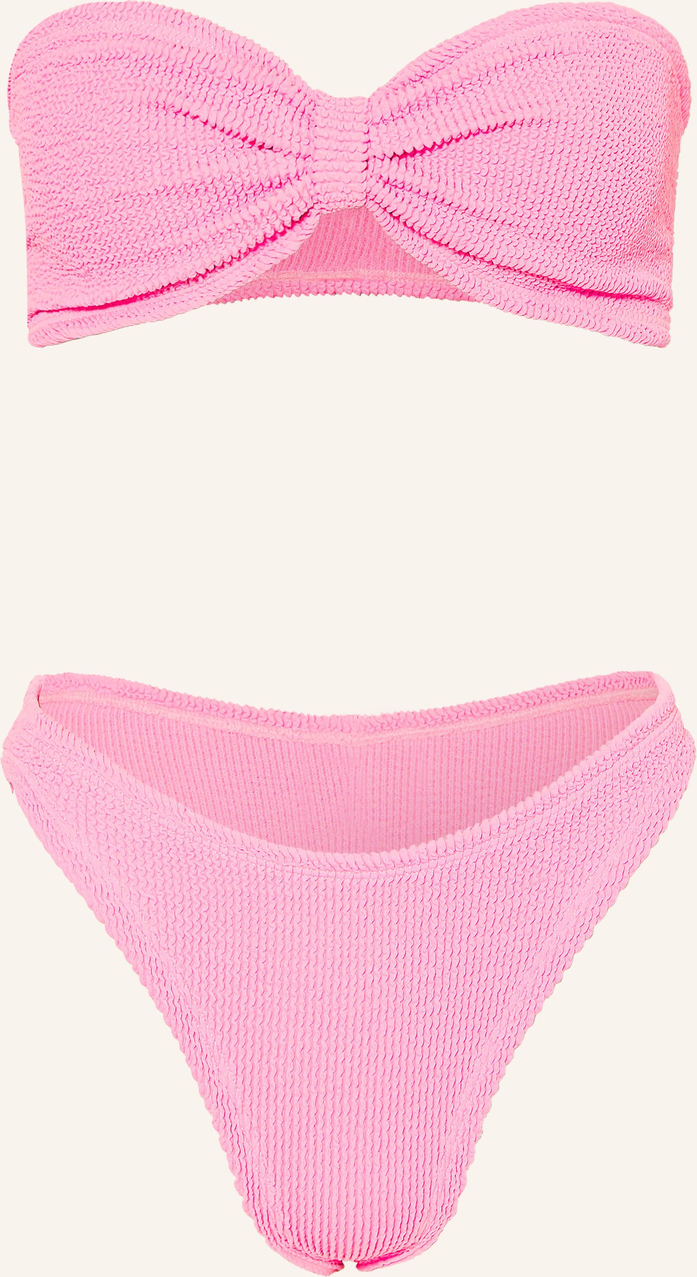 Hunza G Bandeau-Bikini Jean pink